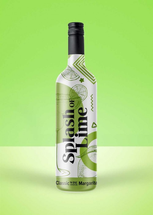 "Splash of" Lime Wine Cocktail
