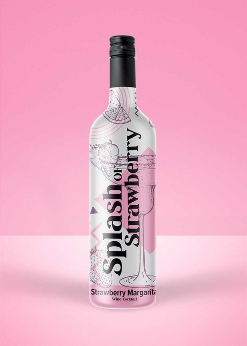 "Splash of Strawberry" Margarita Wine Cocktail